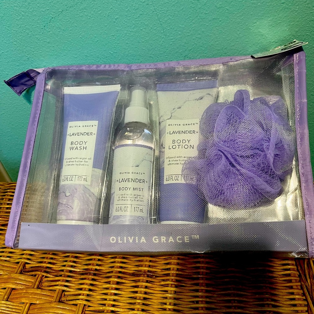 Lavender bath set